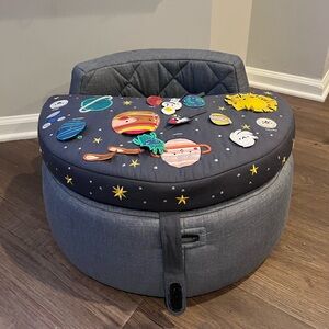 Crate&Barrel Space-Themed Kids Learning Toy - Gray and Multicolor
